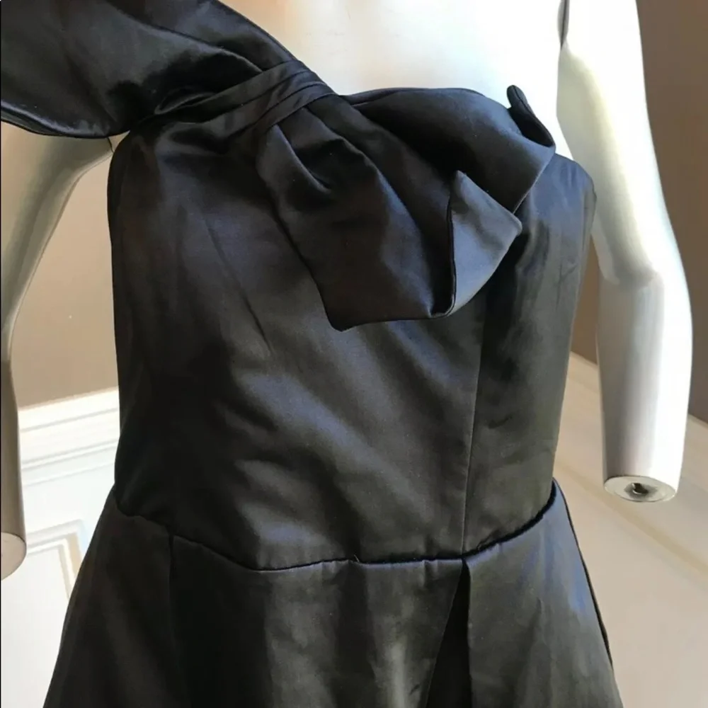 Kate Young For Target Black Strapless Sz 10 Bow